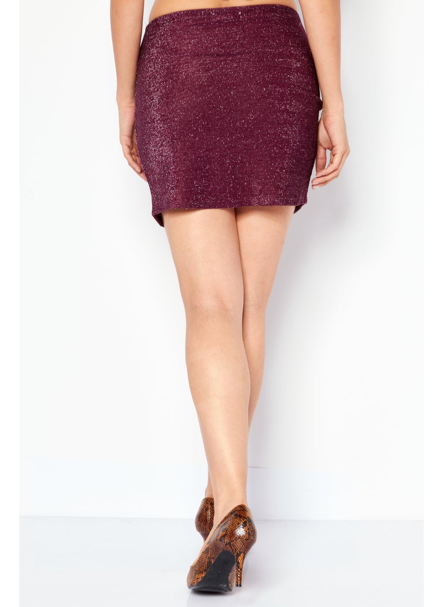 Women Metallic Mini Skirt, Plum - pzsku/ZD3C26E3B492D997DF514Z/45/_/1739715603/d9694827-a085-4305-ba36-12483a9db251