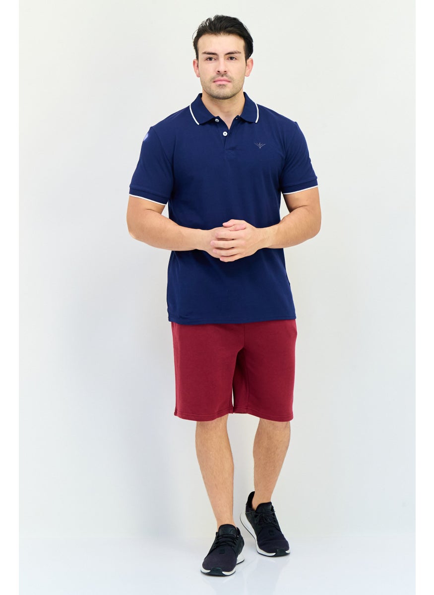 TapouT Men Sportswear Fit Short Sleeve Outdoor Polo Shirt, Navy  - Image 4