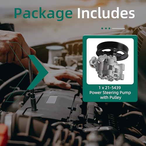 Riyhch 21-5439 Power Steering Pump with Pulley fit for Chrysler 300, fit for Dodge Challenger for Charger for Magnum, OE 965439 04892093AA 4782523AC 4782523AD - Image 4
