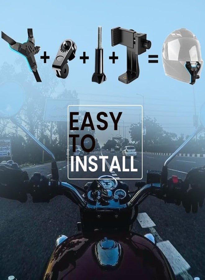 Quikprof Helmet Chin Holder and 5 Piece Screw Combo for Hero,SJCAM, Yi and Other Action Cameras - Image 3