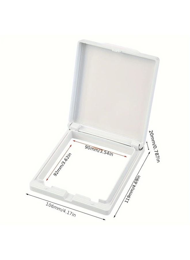 4pcs White 86 Type Ultra Thin Waterproof Electrical Outlet Covers Oil Rubbed Finish - Image 4