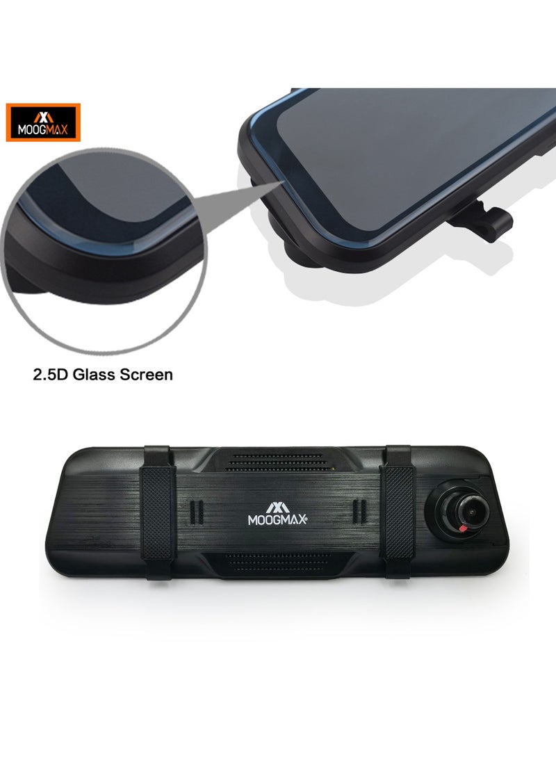 MOOGMAX - MOOGMAX MXDR004 Vehicle Black Box - 9.66" Display Car DVR, Dual Record Camera, Car Video Recorde - Image 1