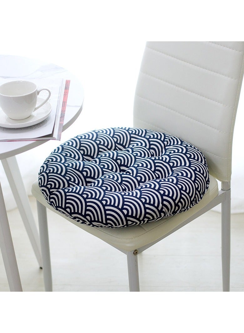 آنا وسادة دائرية مريحة من القطن والكتان للمكتب المنزلي - Image 3