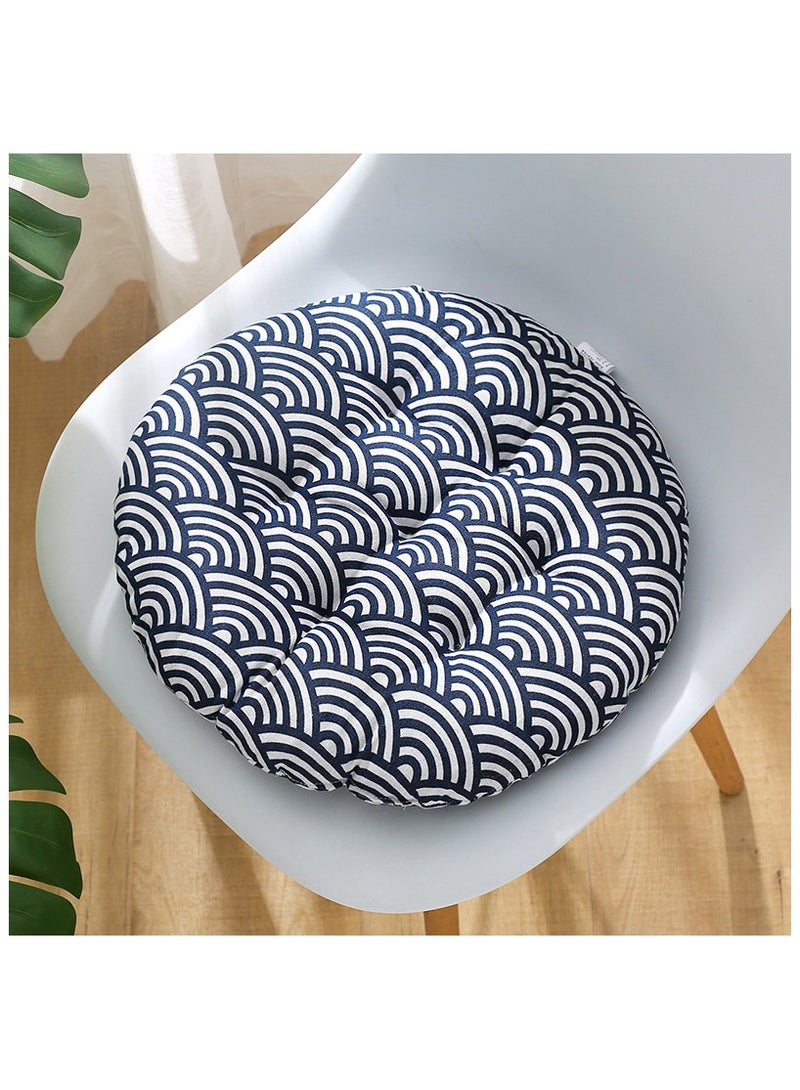 آنا وسادة دائرية مريحة من القطن والكتان للمكتب المنزلي - Image 5