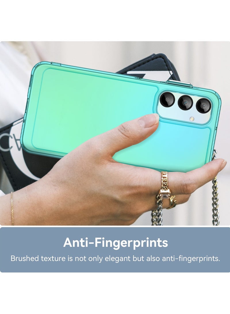 URBBKING Soft Clear Flexible TPU Phone Cases, Shockproof Transparent Bumper Cover Slim Thin Phone Case for Samsung A16 5G Blue - Image 5