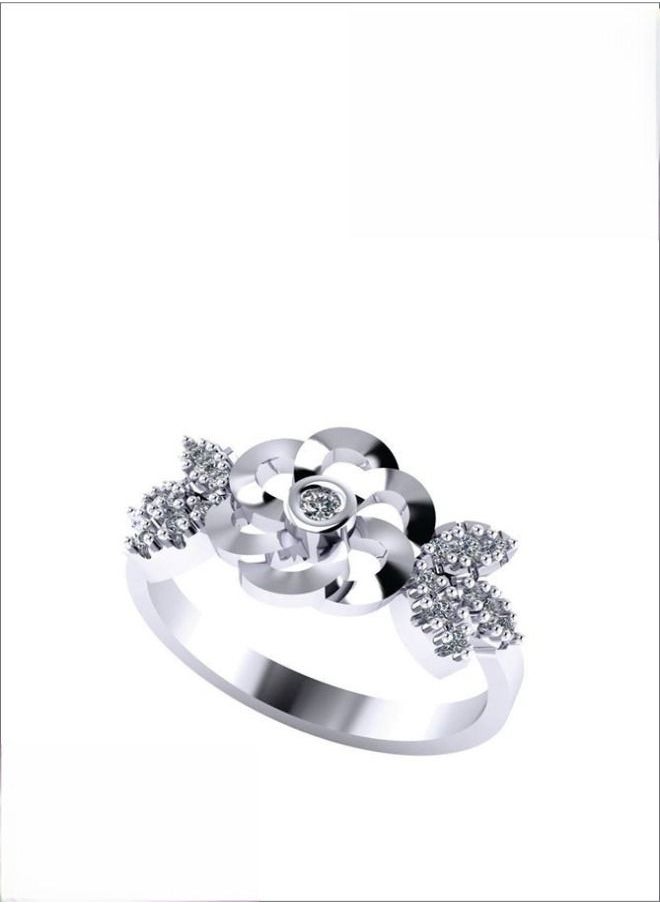 3Diamonds - Ring For Women platinum Plated-silver - Image 1