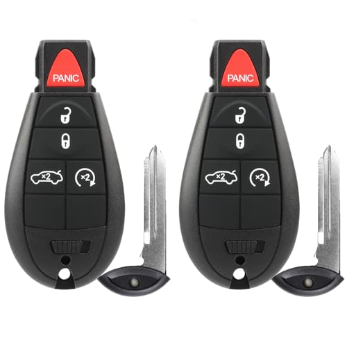 NPAUTO Key Fob Fobik Replacements for Dodge Challenger 2008-2014, Durango, Charger, Chrysler 300, Jeep Grand Cherokee Truck Keyless Entry Remote Control Start Car Key Fob (M3N5WY783X, 433 MHz, 2-Pack) - Image 1