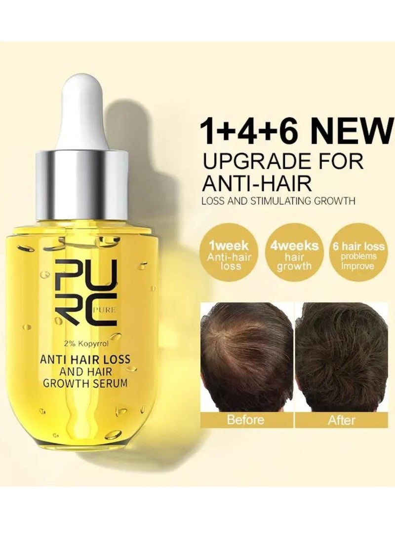 PURC 50ml Anti Hair Loss and Hair Growth Serum Hair Growth Density Serum with Biotin Hair Regrowth Treatment Essence Serum hair Growth and Scalp Conditioning 3 in 1 Care Ginger Regrowth Hair Oil - Image 2