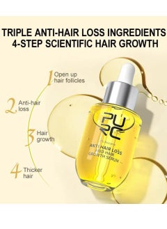 PURC 50ml Anti Hair Loss and Hair Growth Serum Hair Growth Density Serum with Biotin Hair Regrowth Treatment Essence Serum hair Growth and Scalp Conditioning 3 in 1 Care Ginger Regrowth Hair Oil  - Image 3