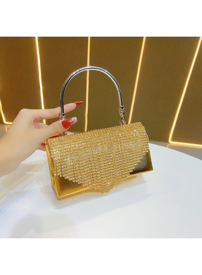 حقيبة يد متعددة الاستخدامات بتصميم فاخر وزخارف مائية لامعة