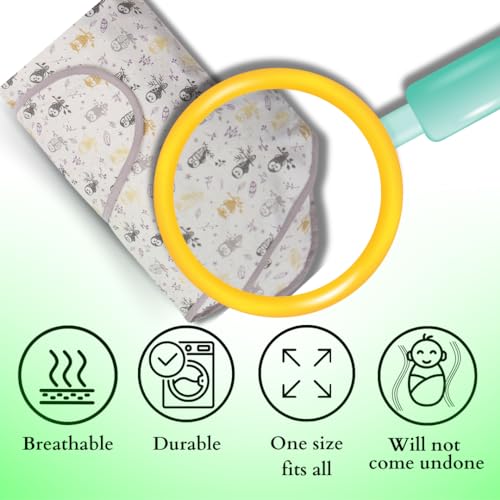 Miracle Blanket Swaddle Wrap – Help Your Newborn Sleep Longer – Soft & Secure Sleep Sack for Infants – Easy-to-Use Swaddling Blanket for a Calm Baby (Coral Hearts) - Image 3