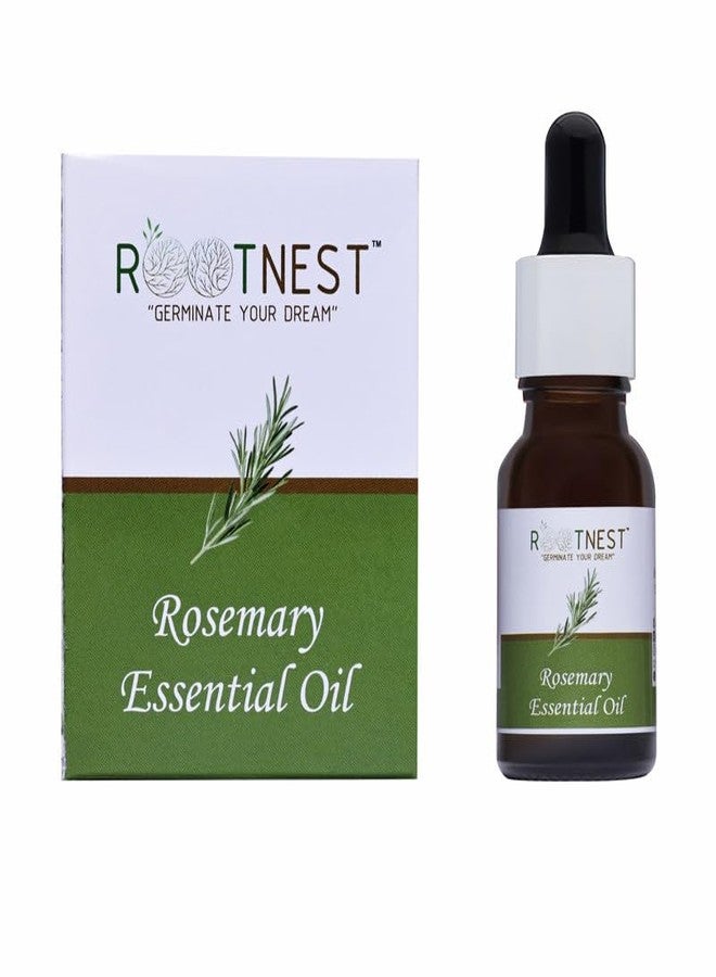 Rootnest | Rosemary | Clarity with Rosemary | Herbaceous & Invigorating Aroma | Often Used in Aromatherapy for Mental Clarity | Reputed to Stimulate Scalp in Haircare | 15ml - Image 1
