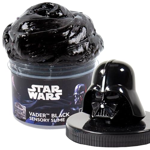 STAR WARS Vader Black Slime 8 oz Galaxy Slime PreMade Darth Vader Slime Party Favors for Kids Perfect for Goodie Bags Desk Toys Star Wars Merch Star Wars Toys Gifts for 6 Year Old Boys - Image 1