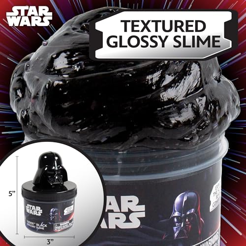STAR WARS Vader Black Slime 8 oz Galaxy Slime PreMade Darth Vader Slime Party Favors for Kids Perfect for Goodie Bags Desk Toys Star Wars Merch Star Wars Toys Gifts for 6 Year Old Boys - Image 5