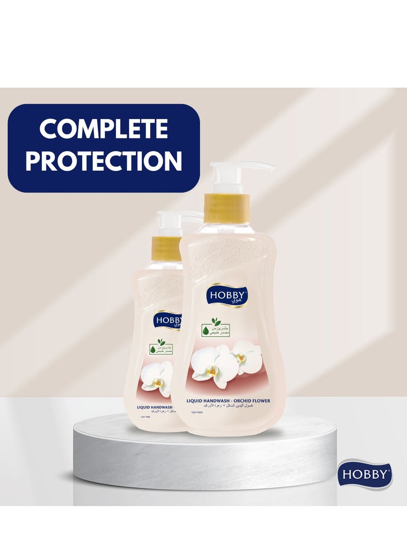 Hobby Orchic Flower Liquid Hand Wash 400ml  - Image 3