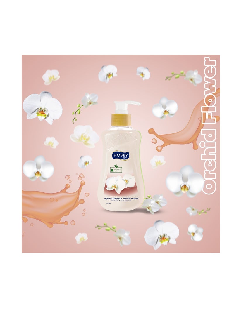 Hobby Orchic Flower Liquid Hand Wash 400ml  - Image 4