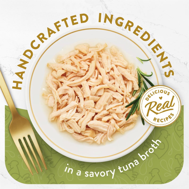 Fancy Feast Purina Fancy Feast Appetizers Grain Free Wet Cat Food Complement White Meat Chicken Appetizer in a Savory Tuna Broth Cat Food Topper - (Pack of 10) 1.1 oz. Trays - Image 2