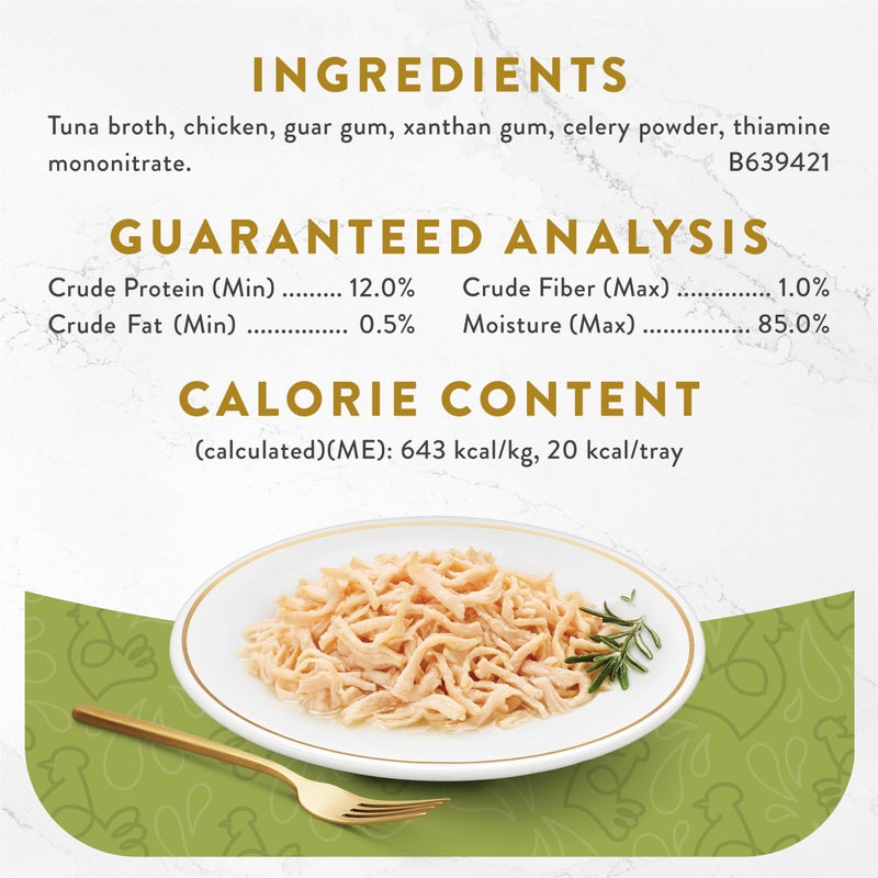 Fancy Feast Purina Fancy Feast Appetizers Grain Free Wet Cat Food Complement White Meat Chicken Appetizer in a Savory Tuna Broth Cat Food Topper - (Pack of 10) 1.1 oz. Trays - Image 5