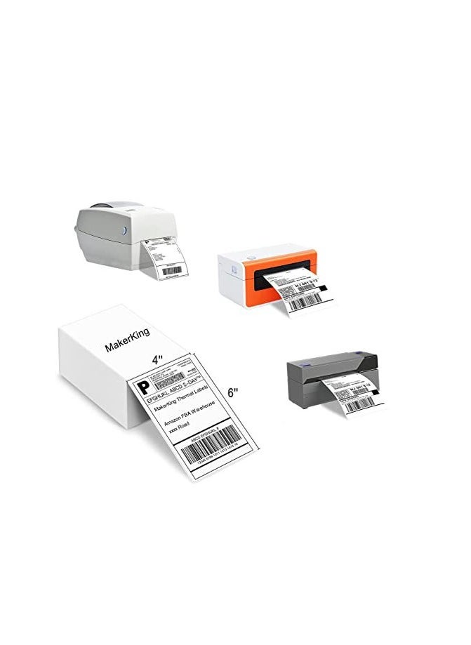 Generic 4x6 Thermal Direct Shipping Label-Pack of 500 Per Labels  Adhesive Labels Compatible with Phomemo Label Printer  - Image 4
