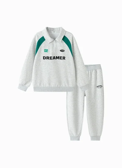 Balabala Boy Kids Knit long sleeve suit