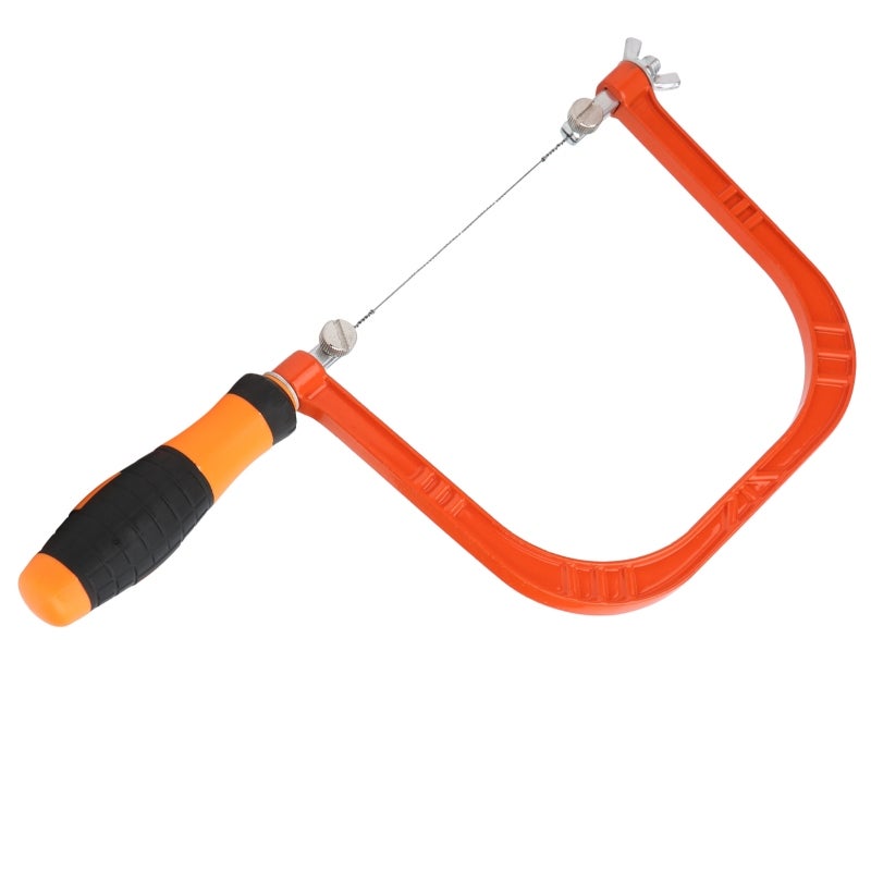 MYTEC Mini Coping Saw 310mm Aluminum Alloy - Upgraded Screw Lock Manual Adjustment - Thickened Corrosion-Resistant Saw Beam for Woodworking - Image 2
