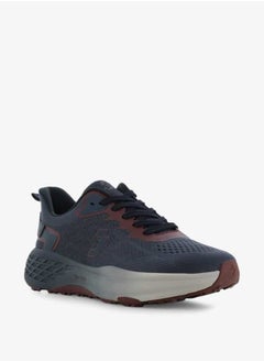 SJ Men's Logo Detail Lace-Up Low Ankle Sneakers  - Image 1