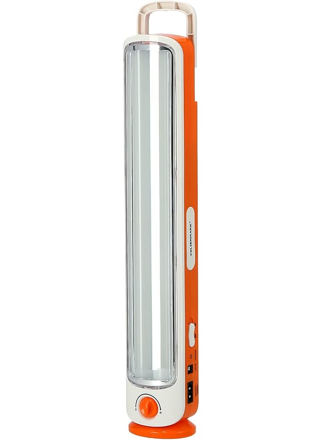 Olsenmark Rechargeable Led Emergency Lantern 160 Pcs Led Light Dimmer Function Lead Acid Battery Portable Lightweight Carry Handle 2 Years Warranty