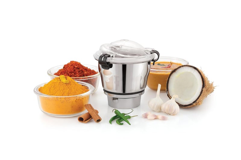 Expert Chef EXPERT CHEF Hotel Gold 1600w Commercial Steel Plating Mixer Grinder with 3 Jars for Hotels Restaurants Caterers and Heavy use Horeca Versatile Blending and Grinding for Every Kitchen Need Silver  - Image 3