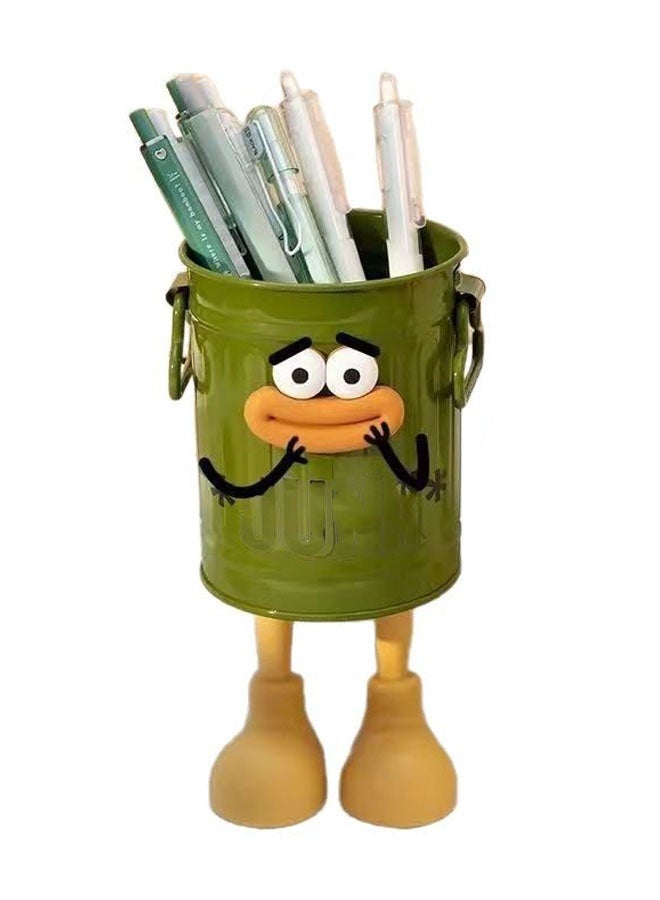 حامل القلم ، كأس القلم المعدني ، حامل أقلام ماكياج لطيف ، منظم مكتب القلم الدائم مجموعة تخزين المكتب وتنظيم - Image 1