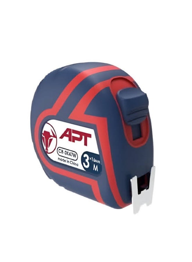 APT 3m x 16mm Measuring Tape with Nylon-Coated Steel Blade, CR-3E47W