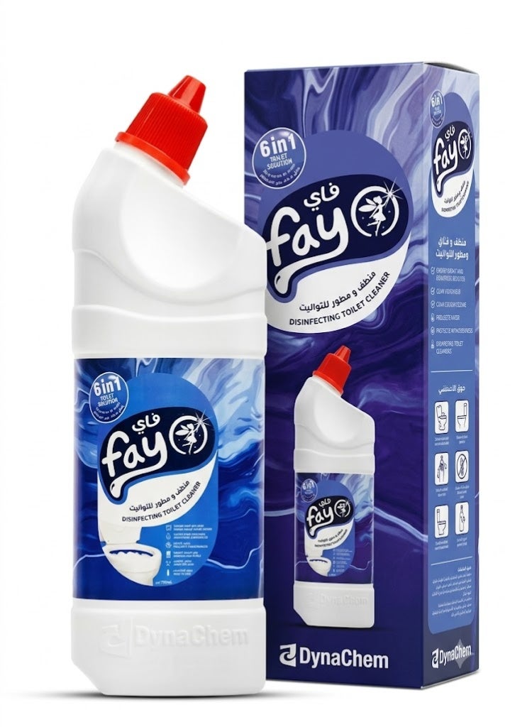 FAY Disinfecting Toilet Bowl Cleaner 6 in 1 Spray 750ml, Powerful Limescale Remover, Stubborn Stain & Rust Eliminator, Germ Killer Bathroom Cleaner, Ceramic & Chrome Shine Protection - Image 3
