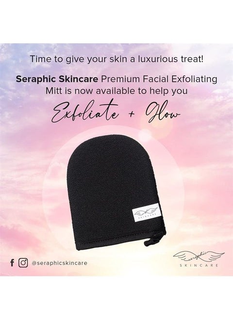 Seraphic Skincare Korean Exfoliating Mitt - Facial Exfoliating Scrub, Exfoliator Gloves - Face Cleaning Mitten, Self Exfoliator Glove - Chemical-Free Exfoliation, Dead Skin Remover