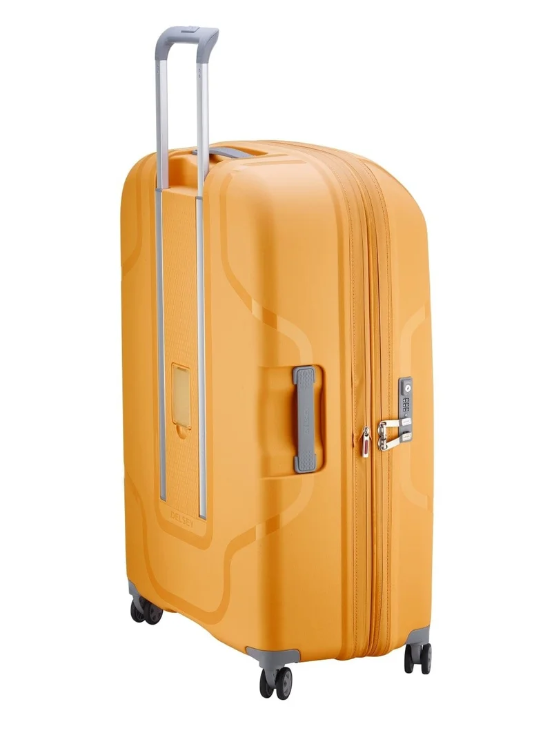 DELSEY Paris Recycled Clavel 83Cm Expandable  4 Double wheel Check-In Luggage Trolley Yellow