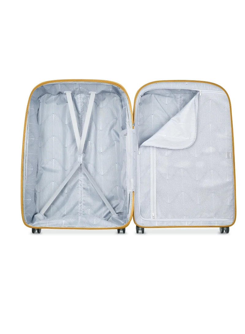 DELSEY Paris Recycled Clavel 83Cm Expandable  4 Double wheel Check-In Luggage Trolley Yellow
