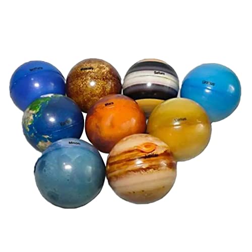 CALANDIS® 9Pcs Portable Colorful Early Education Soft Planet Bouncy Ball for Kids - Image 4