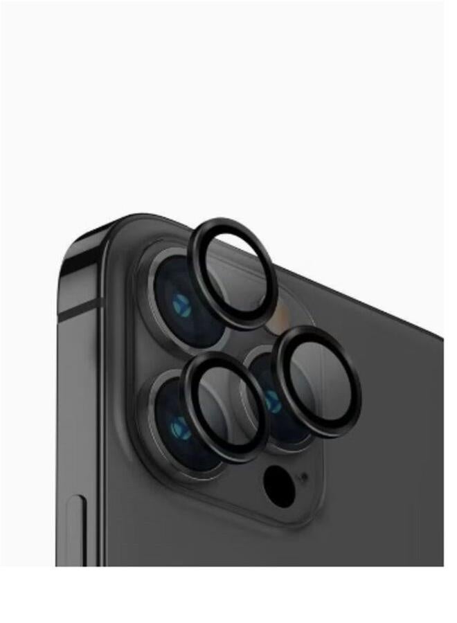 بروماس واقي عدسة الكاميرا لجهاز iPhone 15 pro، غطاء حلقة فردية من المعدن المصنوع من الزجاج المقوى. - Image 1