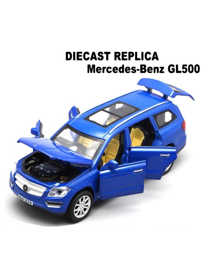 Bluebell Metal GL500 Blue Diecast Model White Car 1:32 Vehicles Alloy Simulation Supercar with Lights and Sound Best Gift for Your Children & Home and Office Dacor Toy.(Blue) - pzsku/ZD3C425CD182E17BBB96BZ/45/_/1740118894/a7a9741b-cc9f-45e7-a856-4a519519b17a