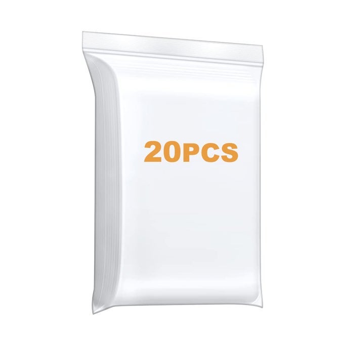 20 PCS 10 X 13 THICK 4 MIL CLEAR ZIP POLY LOCK PLASTIC BAGS SEAL RECLOSABLE ZIP BAG HEAVYDUTY CLOTHING TSHIRT TOYS SNACKS ZIPPER BAGS