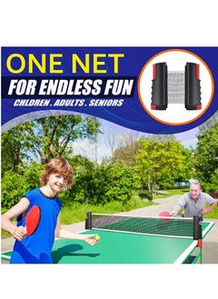 KASTWAVE Ping Pong Net, Protable Retractable Table Tennis Net for Dining Table, Family Competition and Garden Games, Suitable for Tables Less Than 6 feet Long and Less Than 1.8 inches Thick  - Image 2