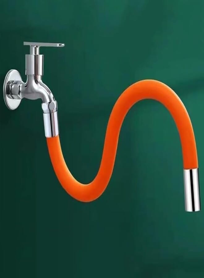 Fifty cm Flexible Faucet Connector for Home Kitchen Bathroom Faucet Direction Water Direction with Strong Silicone Metal Core Practical Hose Replacement