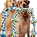 Fejapa 6 Knot 2 Pack 36 Feet Giant Large Dog Chew Rope Toy for Aggressive Chewer Power Heavy Duty Tug of War Play Chewing Tugging Tough Knotted XL Long Rope Pulling Pitbull Large Breed Medium Big Dog - Image 3