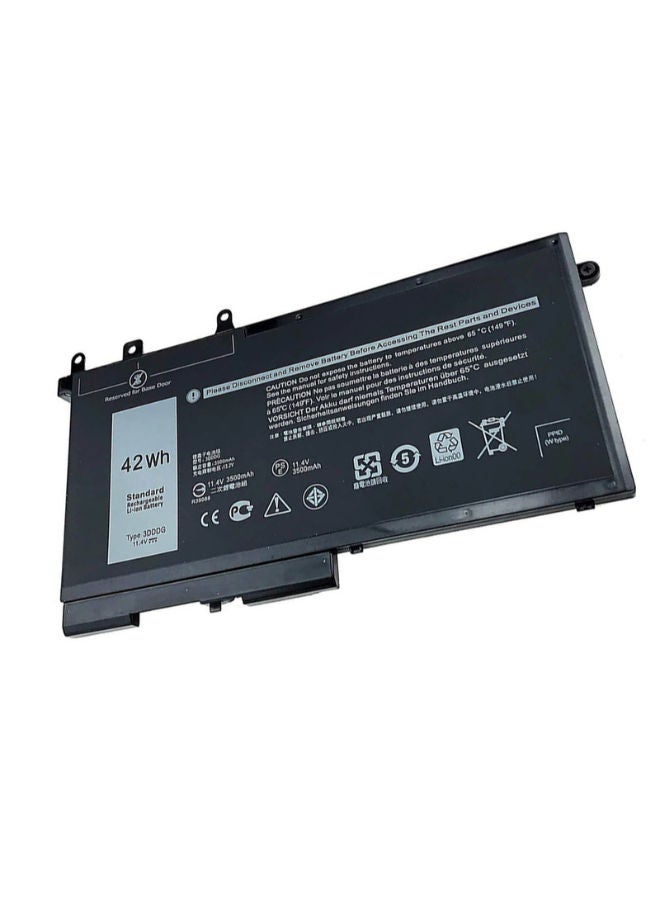 Lap-Tech Replacement Battery for Dell Latitude 5280 / 5480 / 5580 / 5490 / 5290, Dell Precision 3520 / 3530 (Compatible with Part Numbers: 3DDDG, 93FTF, 00JWGP, 03VC9Y) — 11.4V 3500mAh 42Wh Li-ion, Black - Image 2