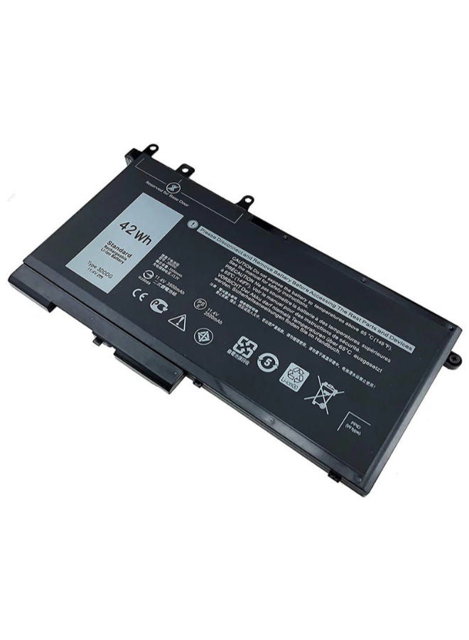 Lap-Tech Replacement Battery for Dell Latitude 5280 / 5480 / 5580 / 5490 / 5290, Dell Precision 3520 / 3530 (Compatible with Part Numbers: 3DDDG, 93FTF, 00JWGP, 03VC9Y) — 11.4V 3500mAh 42Wh Li-ion, Black - Image 1