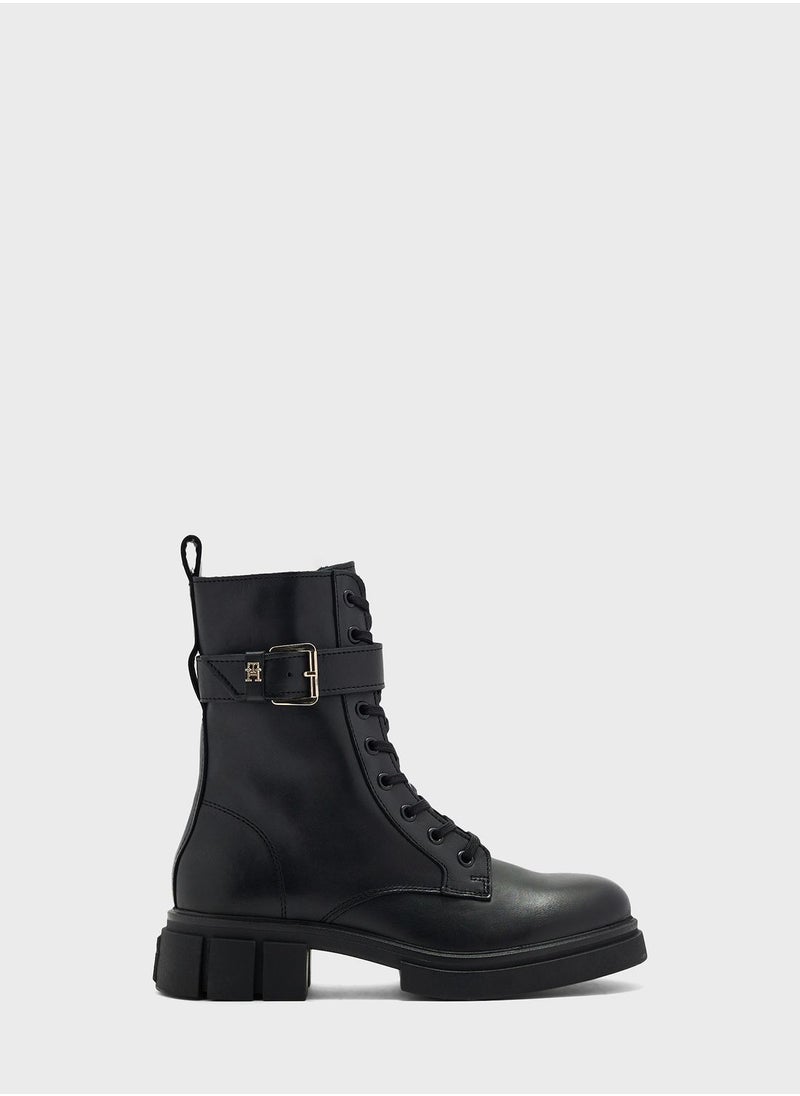 TOMMY HILFIGER - Feminine Biker Boot - Image 1