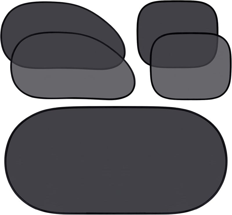 Tallew 5 Pieces Car Window Shade Set with UV Rays Sun Visor Protector - Image 1