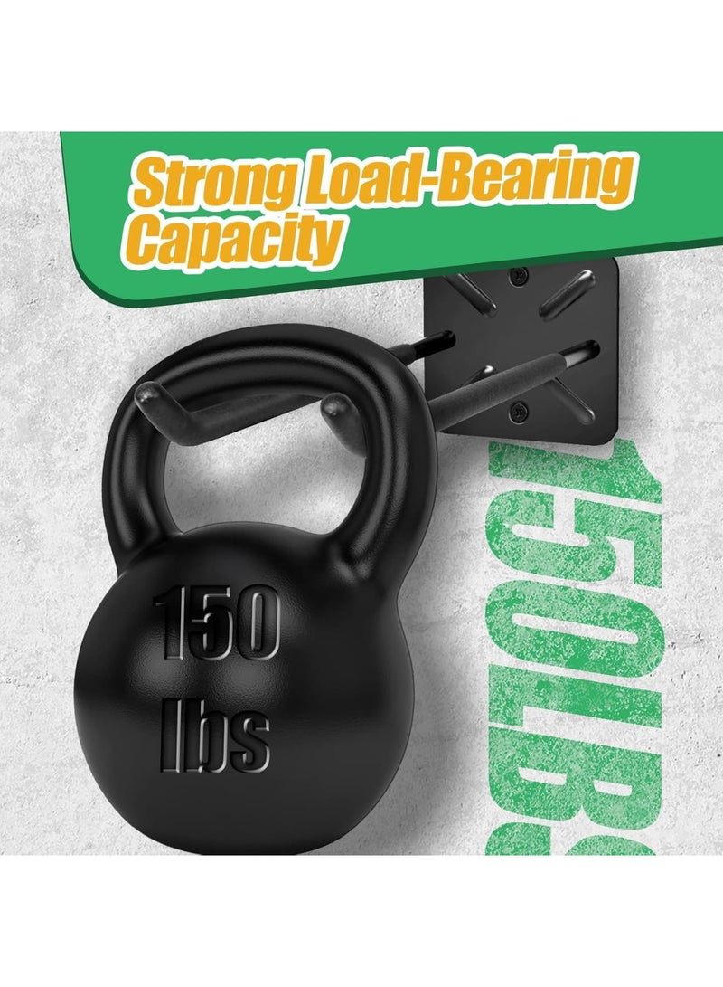 Zikra 2PCS Heavy Duty Garage Hooks and Tool Organizer, Wall Mount Utility Storage Hangers for Car Tires, Ladders, Chairs Rack, Garden Tools, Power Tools and More(12.4 Inches) - Image 5