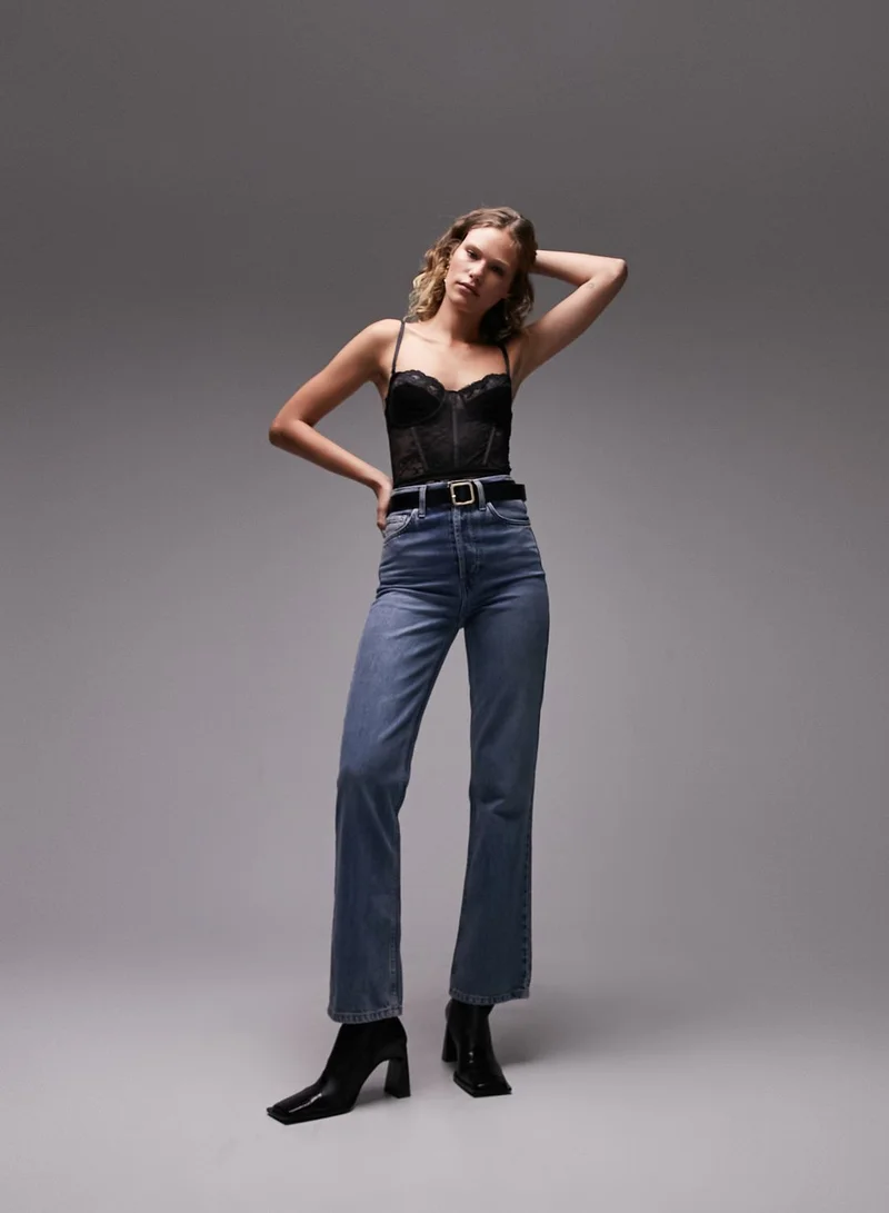 TOPSHOP Lace Knitted Bodysuit
