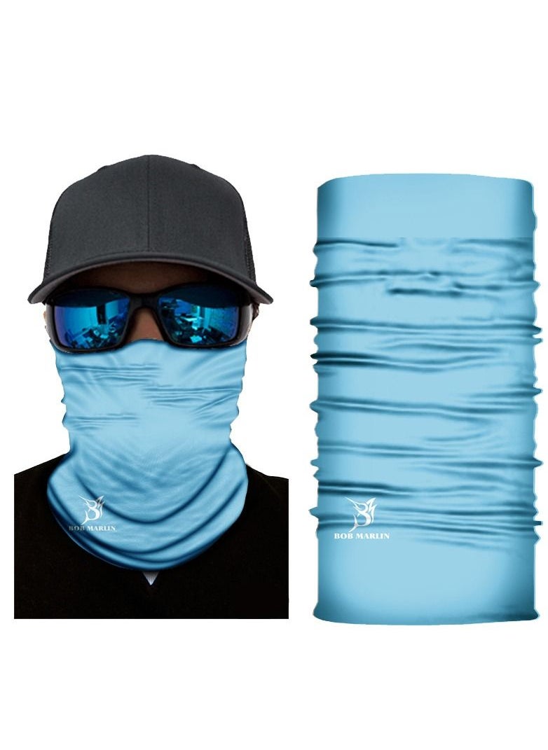 BOB MARLIN Marlin Uv+Protection Face Shield Bandana Bm Light Blue  - Image 2
