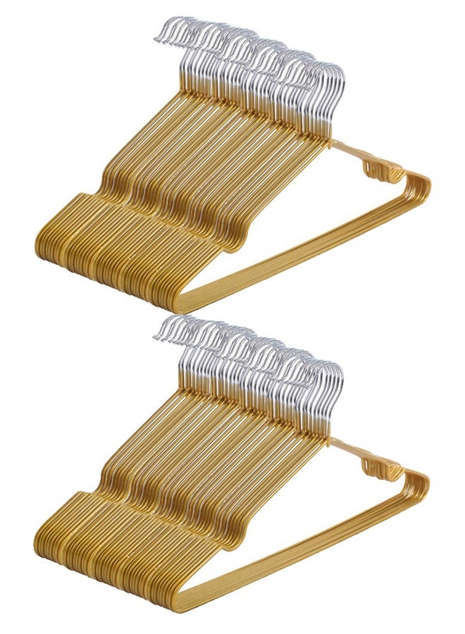 ZCM-HAPPY 100-Piece Non-Slip Metal Hook Hangers Set - Image 1