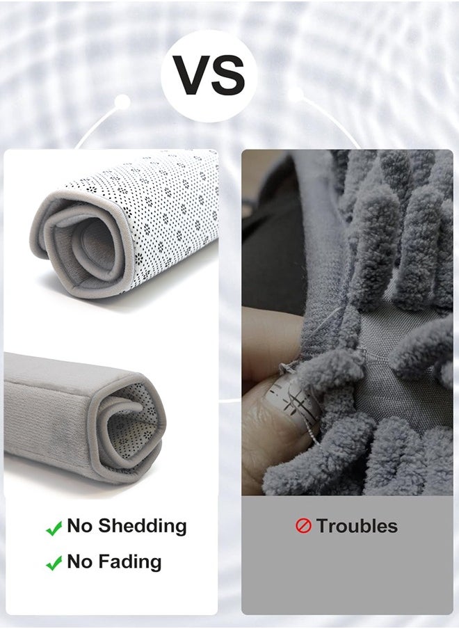 Home Care - Home Care Foam Bathroom Rug Mat Ultra Soft and Absorbent Bath Mat, Machine Wash Dry, Comfortable Bath Rug Carpet for Bathroom Floor, Tub and Shower, (Grey) - Image 1